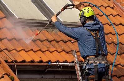 Démoussage et hydrofuge de toiture à Sahune